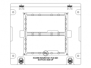 Standard Aluminium PCB Router Fixture Modello 3D