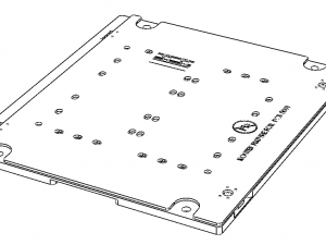 Standard Aluminium PCB Router Fixture Modello 3D