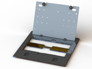Standard Aluminium PCB Router Fixture Modello 3D