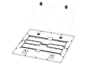 Standard Aluminium PCB Router Fixture Modello 3D