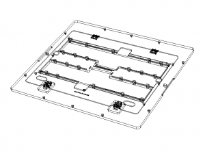 Standard Aluminium PCB Router Fixture Modello 3D