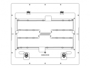 Standard Aluminium PCB Router Fixture Modello 3D