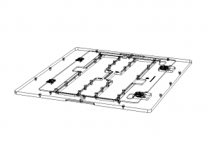 Standard Aluminium PCB Router Fixture Modello 3D