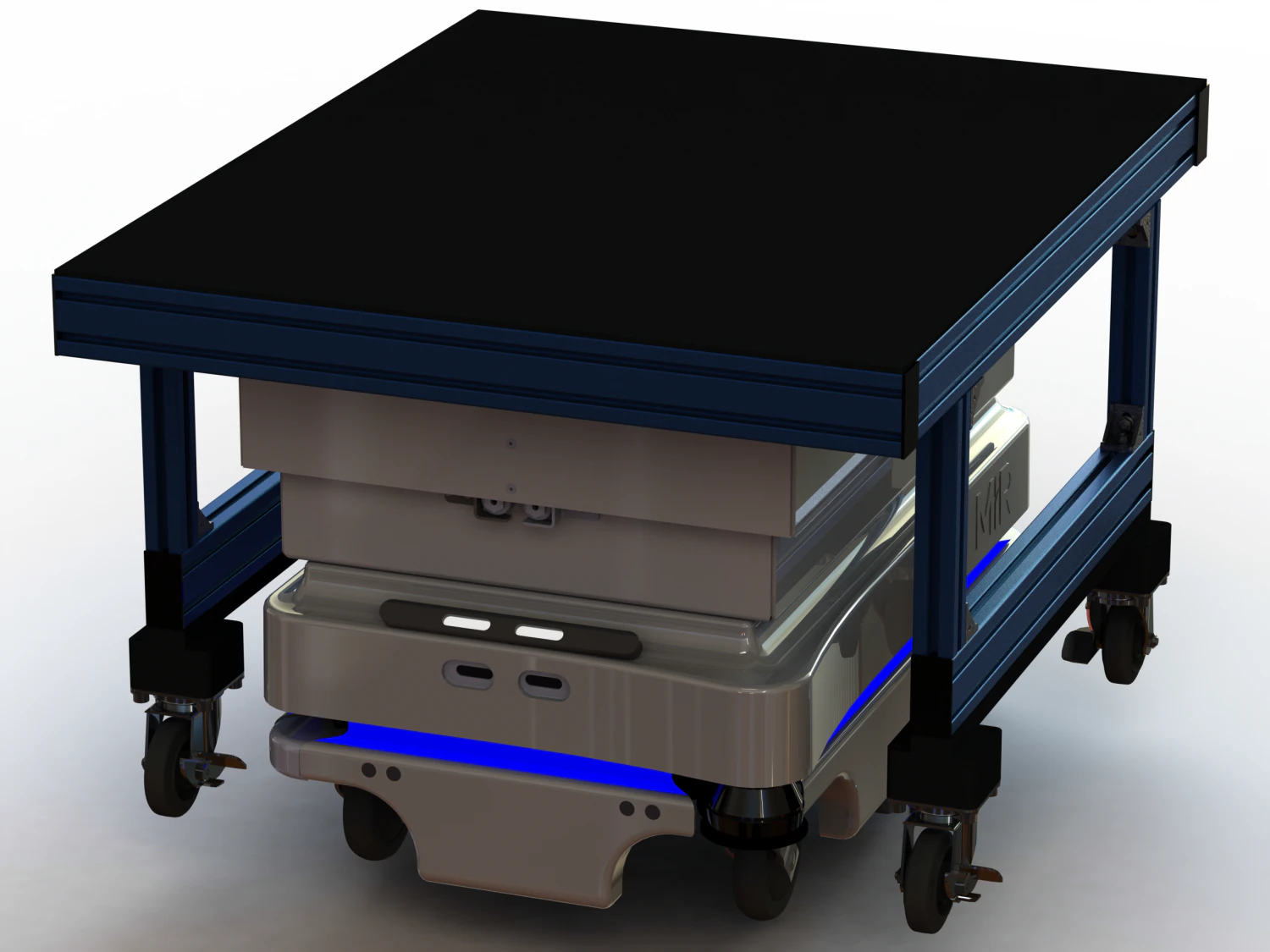 MiR100 Lift Top Module 3D Model .c4d .max .obj .3ds .fbx .stl .blend
