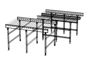 Free Roller Conveyor 3D Model