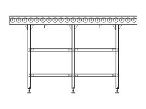 Free Roller Conveyor 3D Model
