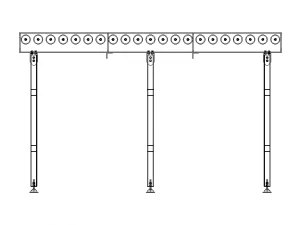Free Roller Conveyor 3D Model