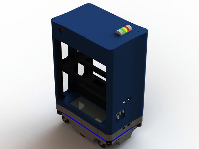 MiR200 Tray Transport Module 3D Model .c4d .max .obj .3ds .fbx .stl .blend 