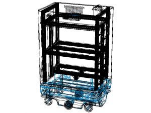 MiR200 Tray Transport Module 3D Model