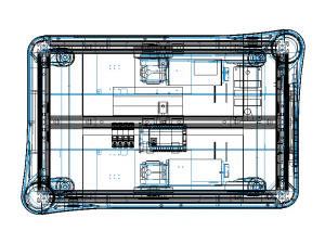 MiR200 Tray Transport Module 3D Model