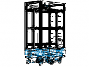 MiR200 Tray Transport Module 3D Model