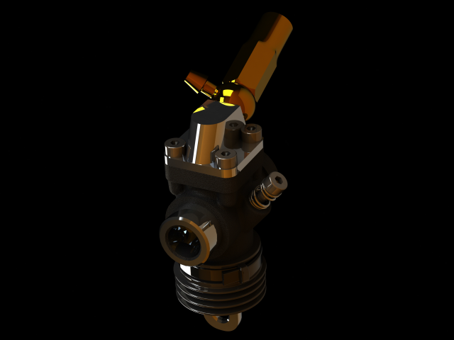 Nitro Engine Carburetor for Rc Cars 3D 模型 .c4d .max .obj .3ds .fbx .stl .blend 