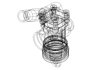 Nitro Engine Carburetor for Rc Cars 3D 模型
