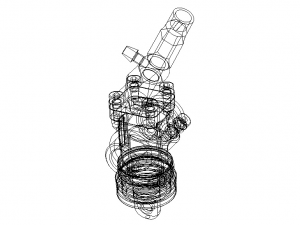 Nitro Engine Carburetor for Rc Cars 3D 模型