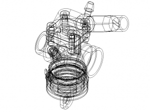 Nitro Engine Carburetor for Rc Cars 3D 模型