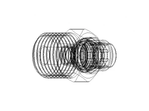 Brass Truck Fittings Set 3D Model
