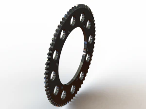 Corona in Acciaio per Go Kart 70 T Modello 3D