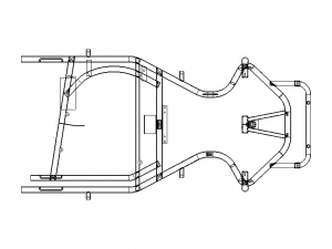 Chassis Frame Design of Go-Kart Vehicle 3D Model