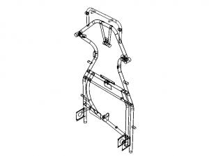 Chassis Frame Design of Go-Kart Vehicle 3D Model