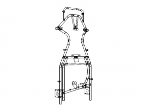 Chassis Frame Design of Go-Kart Vehicle 3D Model