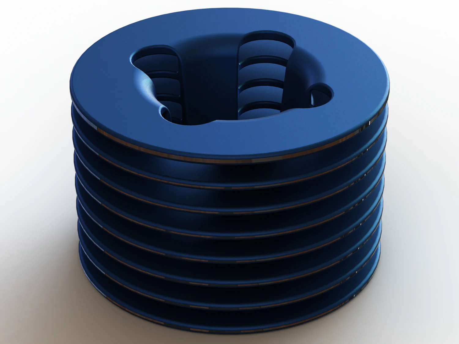 Aluminum Cooling Head for RC Cars 3D Model .c4d .max .obj .3ds .fbx .stl .blend 