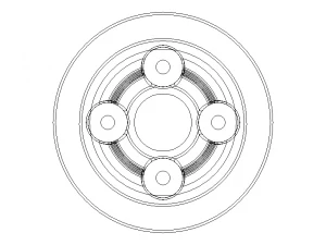 Aluminum Cooling Head for RC Cars 3D Model