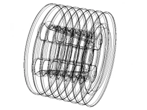Aluminum Cooling Head for RC Cars 3D Model