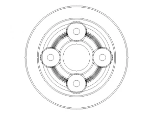Aluminum Cooling Head for RC Cars 3D Model