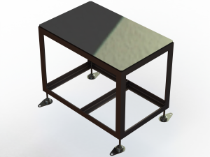 Angle Iron Table Frame 3D Model