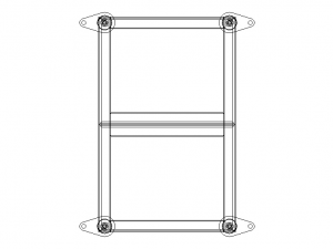 Angle Iron Table Frame Model 3D