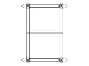 Angle Iron Table Frame 3D Model