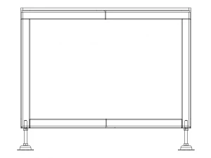 Angle Iron Table Frame 3D Model