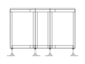 Angle Iron Table Frame 3D Model