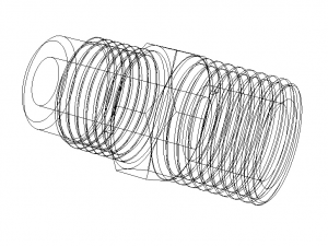Parker Male Connector 48F Series 3D 模型