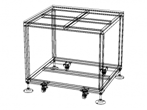 Mobile Steel Workbench WL89 3D Model