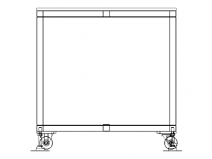 Mobile Steel Workbench WL89 3D Model