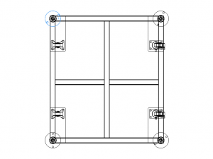 Mobile Steel Workbench WL89 3D Model