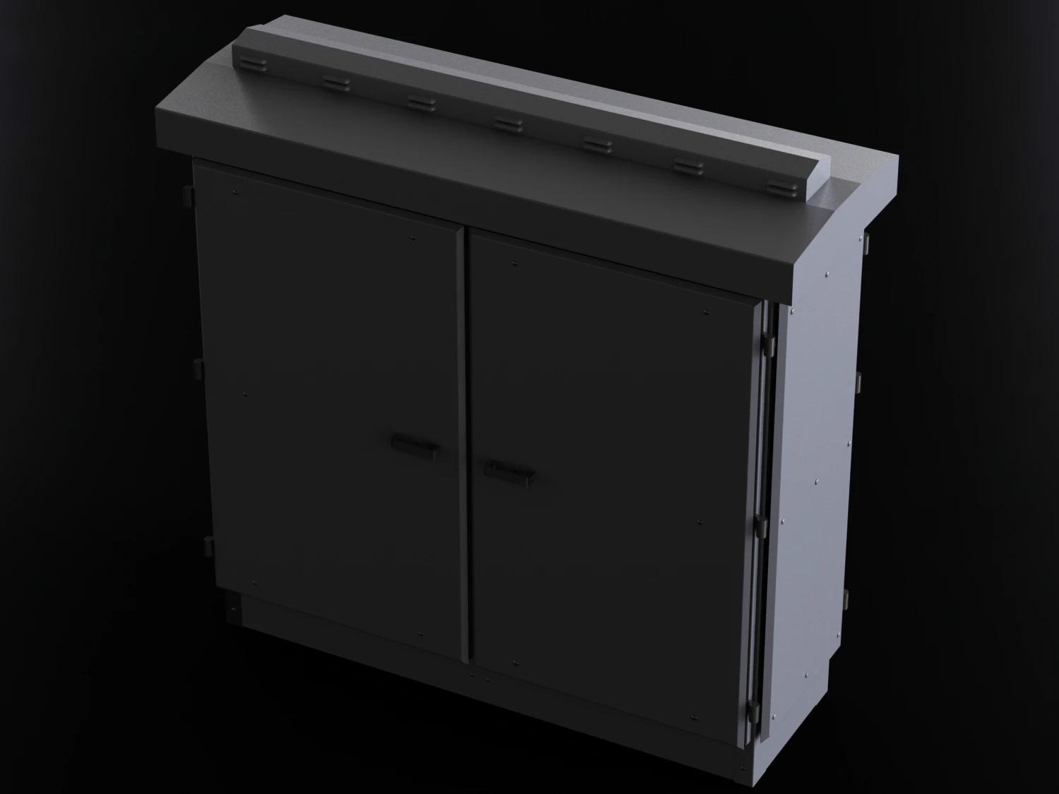 Waterproof Outdoor Electrical Enclosures 3D Model .c4d .max .obj .3ds .fbx .stl .blend 