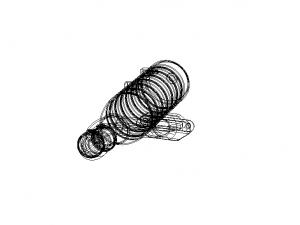 Aluminium Tuned Pipe W Exhaust Manifold Set Model 3D