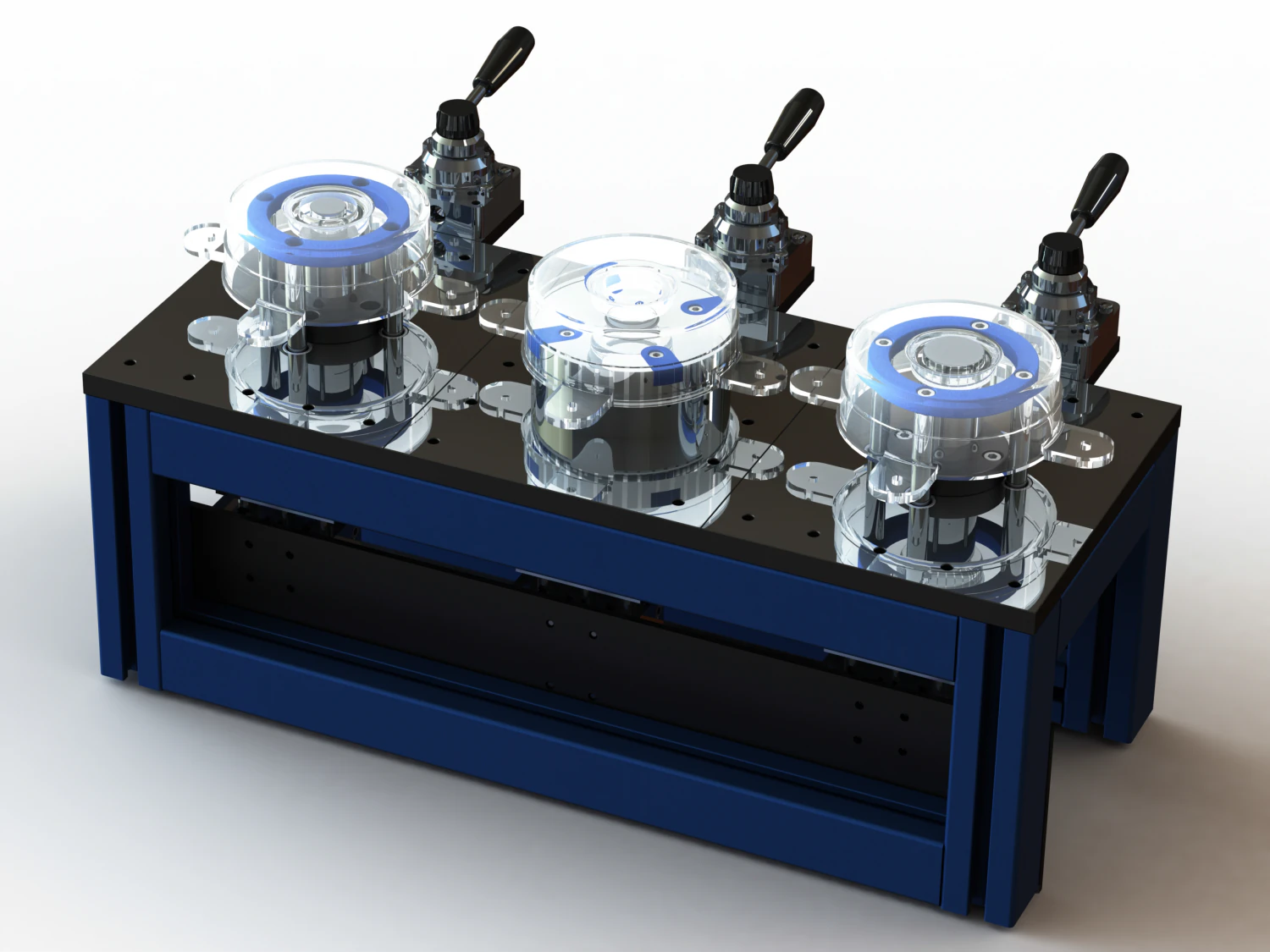 Air Gauge Station for Measuring Internal Diameters on 3 Steps 3D Model .c4d .max .obj .3ds .fbx .stl .blend 