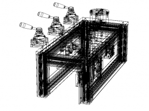 Air Gauge Station for Measuring Internal Diameters on 3 Steps Modèle 3D