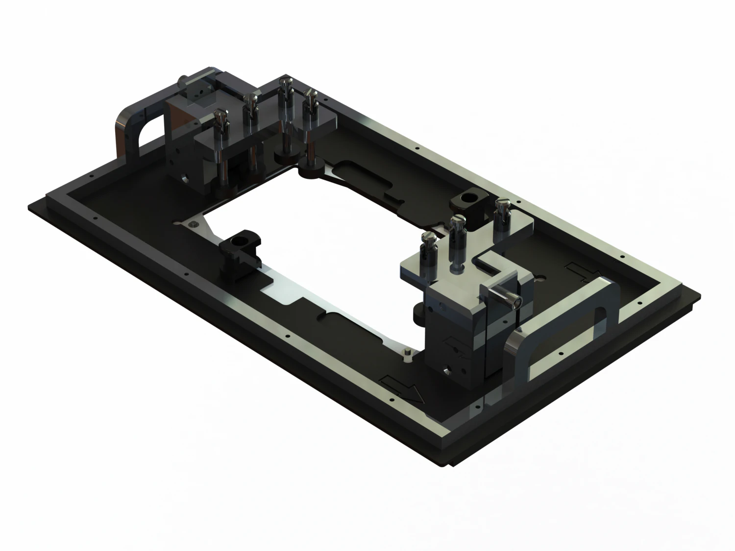 PCB Wave Soldering Pallet MOD5010 3D Model .c4d .max .obj .3ds .fbx .stl .blend