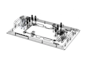PCB Wave Soldering Pallet MOD5010 3D Model