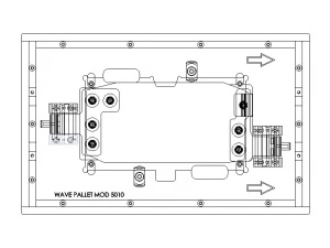 PCB Wave Soldering Pallet MOD5010 3D Model