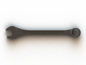 Metric Combination Spanner 16 mm 3D Model