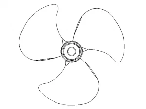 Пропелер вентилятора 3D Модель