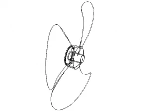 Пропелер вентилятора 3D Модель