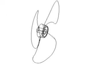 Пропелер вентилятора 3D Модель