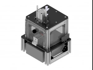 Spanningsinspectie en buissnijmachine van messing vrachtwagenfittingen 3D Model