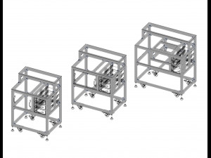 T-Slot Profile Workstations for MOD800W MOD900W MOD1000W 3D Модель